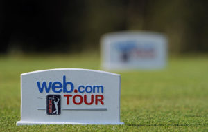 OMAHA, NE - AUGUST 25: Web.com tee box markers sit on the tee box at the 5th hole during the final round of the Cox Classic Presented by Lexus of Omaha at Champions Run on August 25, 2013 in Omaha, Nebraska. (Photo by Steve Dykes/Getty Images)
